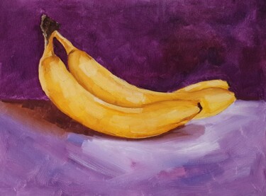 Peinture intitulée "Bananas" par Tatiana Karchevskaya, Œuvre d'art originale, Huile
