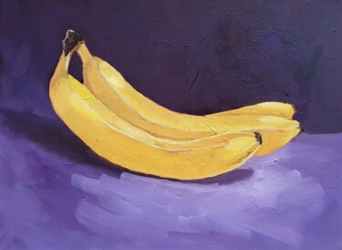 Peinture intitulée "Bananas (1)" par Tatiana Karchevskaya, Œuvre d'art originale, Huile