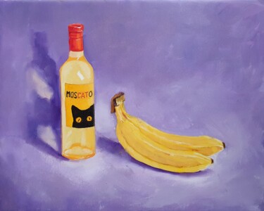 Schilderij getiteld "Muscat and bananas…" door Tatiana Karchevskaya, Origineel Kunstwerk, Olie