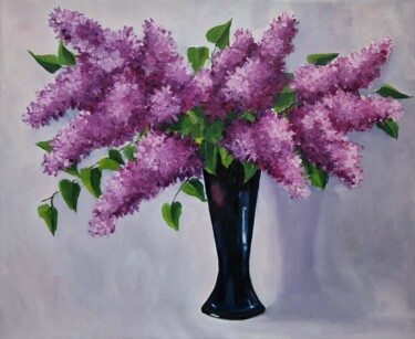 Malerei mit dem Titel "Lilac (19)" von Tatiana Karchevskaya, Original-Kunstwerk, Öl