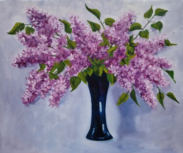 Pittura intitolato "Lilac (20)" da Tatiana Karchevskaya, Opera d'arte originale, Olio