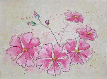 Malerei mit dem Titel "Flowers (5)" von Tatiana Karchevskaya, Original-Kunstwerk, Acryl