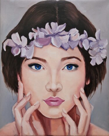 Картина под названием "Portrait" - Tatiana Karchevskaya, Подлинное произведение искусства, Масло