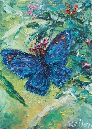 Pintura titulada "Flowers painting Sm…" por Tatiana Krilova, Obra de arte original, Oleo