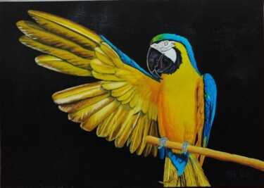 Dessin intitulée "Ready to fly" par Tatiana Krupnikova, Œuvre d'art originale, Pastel
