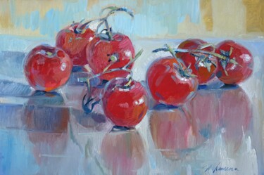 Schilderij getiteld ""Tomatoes"" door Tatiana Lapina, Origineel Kunstwerk, Olie