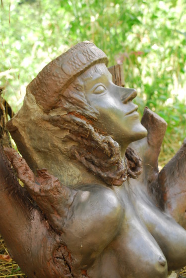 Sculptuur getiteld "La jeune femme" door Tatiana Lasselin, Origineel Kunstwerk, Keramiek