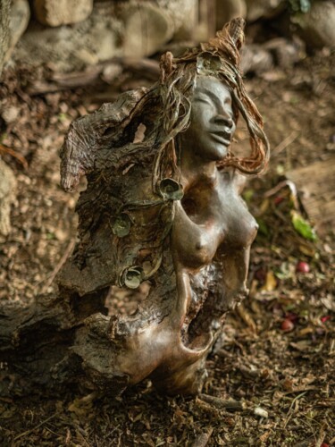 Скульптура под названием "SERENITE" - Tatiana Lasselin, Подлинное произведение искусства, Глина