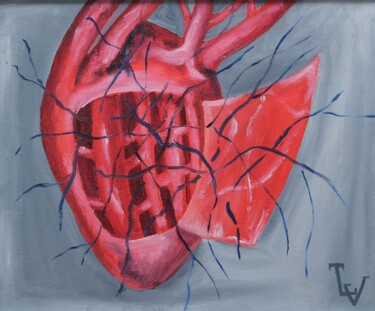Schilderij getiteld "Открой свое сердце" door Tatiana Lysova, Origineel Kunstwerk, Olie