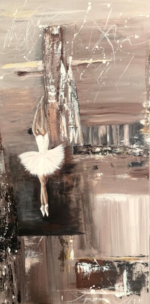 Malerei mit dem Titel "Dance in the city" von Tatiana Malinovscaia, Original-Kunstwerk, Acryl