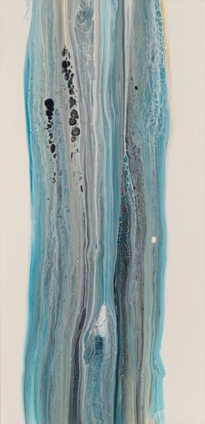 Pittura intitolato "Blue Flowing" da Tatiana Malinovscaia, Opera d'arte originale, Acrilico