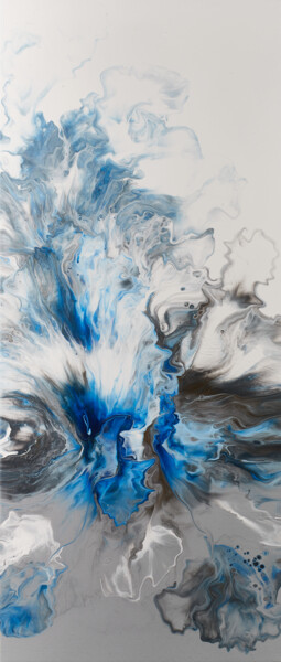 Photography titled "Blue explosion (pri…" by Tatiana Malinovscaia, Original Artwork, Digital Photography