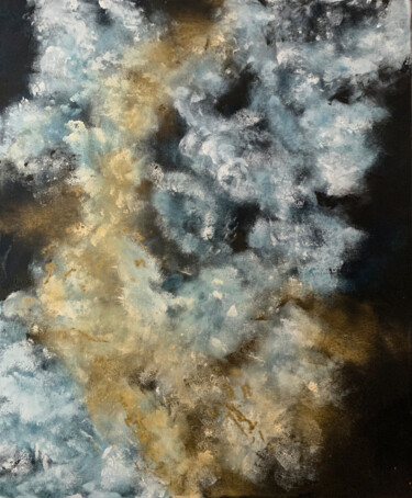Peinture intitulée "Clouds white and go…" par Tatiana Malinovscaia, Œuvre d'art originale, Acrylique