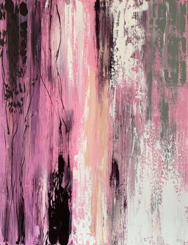 Malerei mit dem Titel "Sunset in flamingo…" von Tatiana Malinovscaia, Original-Kunstwerk, Acryl