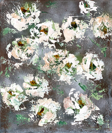 Peinture intitulée "Abstract flowers in…" par Tatiana Malinovscaia, Œuvre d'art originale, Acrylique