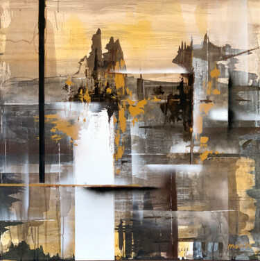 Peinture intitulée "Twilight City: Sepi…" par Tatiana Malinovscaia, Œuvre d'art originale, Acrylique