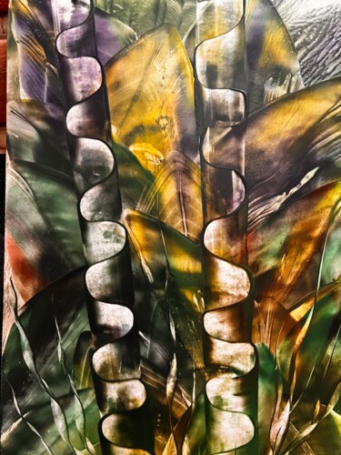 Pintura intitulada "“Sombras de belleza…" por Tatiana Martinenko (TAMADI), Obras de arte originais, encáustico Montado em Ca…