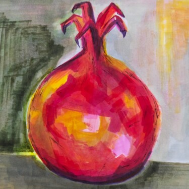 Drawing titled "Vegetable" by Tatiana Mullieva, Original Artwork, Marker