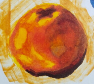 Рисунок под названием "Vegetable apple" - Tatiana Mullieva, Подлинное произведение искусства, Маркер