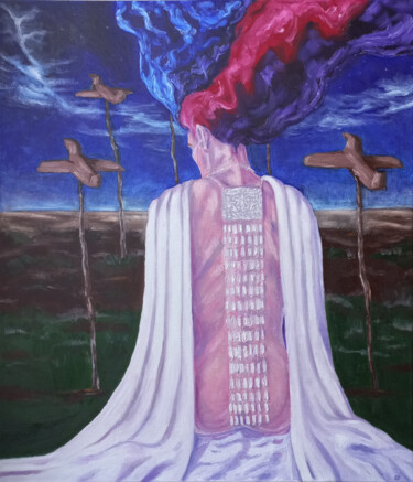 Картина под названием "Bride" - Tatiana Myreeva, Подлинное произведение искусства, Масло Установлен на Деревянная рама для н…