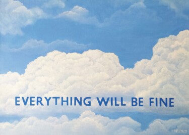 Painting titled "Everything will be…" by Tatiana Popova, Original Artwork, Oil Mounted on Wood Stretcher frame