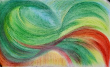 Painting titled "Om shanti shanti sh…" by Tatiana Rogova, Original Artwork, Pastel