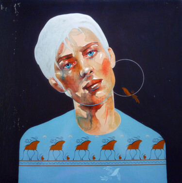 Картина под названием "Sentimental youth" - Tatiana Sereda, Подлинное произведение искусства, Темпера