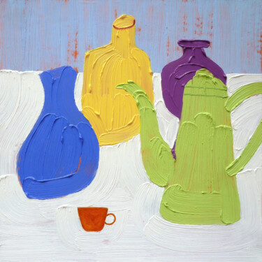 Malerei mit dem Titel "Surrounded by color" von Tatiana Sereda, Original-Kunstwerk, Öl