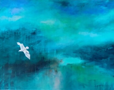 Pittura intitolato "Seagull" da Tatiana Tarasova, Opera d'arte originale, Acrilico