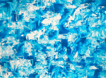 Printmaking titled "BLUE LAGOON" by Tatiana Voskresenskaya, Original Artwork, Digital Print