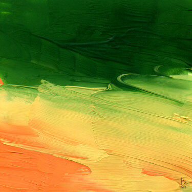 Painting titled "green experience #2" by Tatiana Vyshlova, Original Artwork, Acrylic