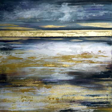 Malarstwo zatytułowany „Abstract Seascape O…” autorstwa Tatiana Zhuravleva, Oryginalna praca, Akryl