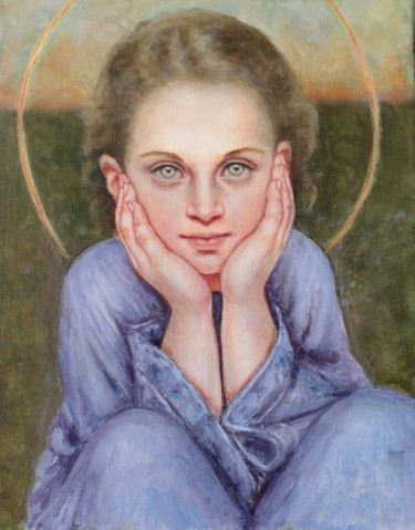 Peinture intitulée "Pureté de la Vierge" par Tatiana Claux, Œuvre d'art originale, Autre