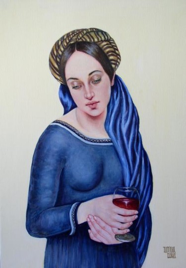Peinture intitulée "Notre Dame à la noc…" par Tatiana Claux, Œuvre d'art originale, Autre
