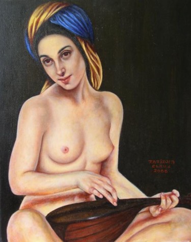 Peinture intitulée "Musique d'Ingres" par Tatiana Claux, Œuvre d'art originale, Huile
