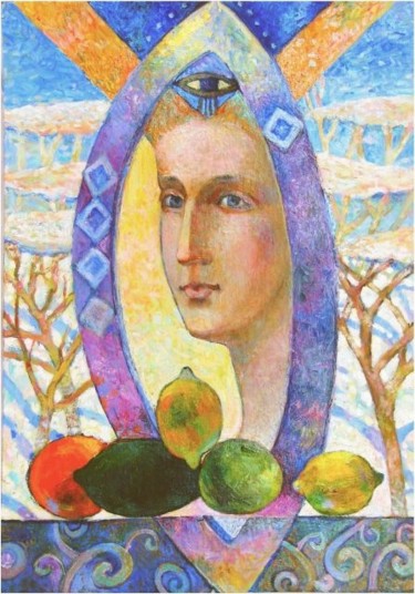 Peinture intitulée "март. восточный вет…" par Tatiana Kolganova, Œuvre d'art originale, Huile