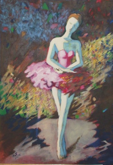 Painting titled "la bailarina" by Tatiana Loy, Original Artwork