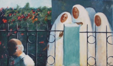 Painting titled "las monjas" by Tatiana Loy, Original Artwork