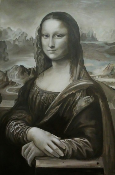Painting titled "Мона Лиза" by Tatiana Aleksandrovna, Original Artwork, Oil