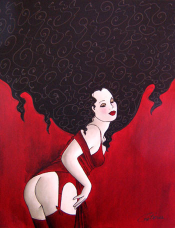 Painting titled "Le Rendez-Vous" by Tatieva, Original Artwork