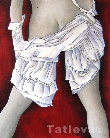 Peinture intitulée "Le Grain de Beauté" par Tatieva, Œuvre d'art originale