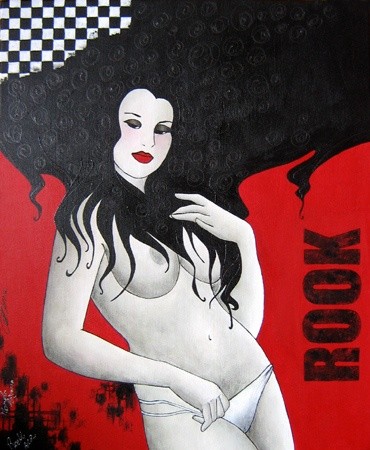 Painting titled "Rock, version 2" by Tatieva, Original Artwork