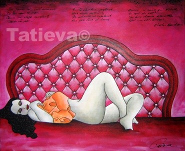 Peinture intitulée "De l'Indolence de l…" par Tatieva, Œuvre d'art originale