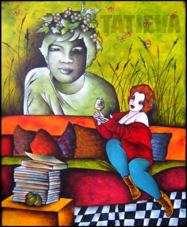 Peinture intitulée "Ariane et Bacchus,…" par Tatieva, Œuvre d'art originale
