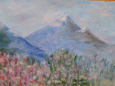 Картина под названием "Blue Mountains.Голу…" - Tatjana Barova, Подлинное произведение искусства, Масло