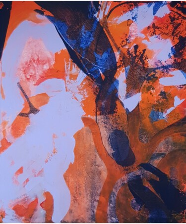 Картина под названием "Konfrontation" - Tatjana Fischer, Подлинное произведение искусства, Акрил Установлен на Деревянная ра…