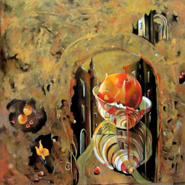 Painting titled "Eternity" by Tatjana Gurbo, Original Artwork, Oil