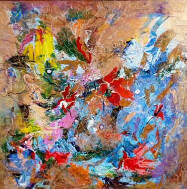Painting titled "Poppy mood" by Tatjana Gurbo, Original Artwork, Oil