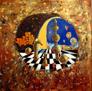 Картина под названием "Metamorphoses" - Tatjana Gurbo, Подлинное произведение искусства, Масло