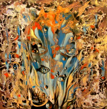 Peinture intitulée "Horse's head" par Tatjana Gurbo, Œuvre d'art originale, Huile
